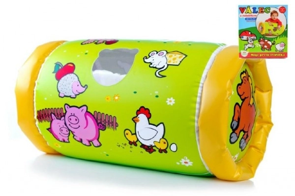 Cylindre gonflable avec grelots Mes premiers animaux
