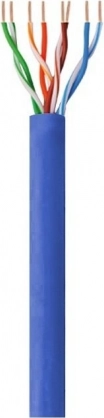 Câble d’installation UTP Cat6 4x2 CCA 305 m bleu