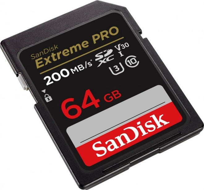 Carte mémoire SANDISK EXTREME PRO SDXC 64GB 200/90 MB/s UHS-I U3 (SDSDXXU-064G-GN4IN)