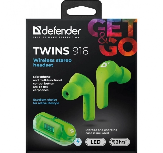 Casque sans fil Twins 916 vert