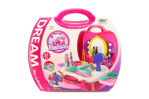 Coffret cosmétique dans une valise pour enfants