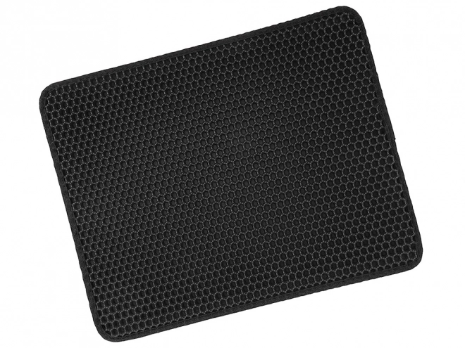 Tapis pour litière de chat avec motif hexagonal