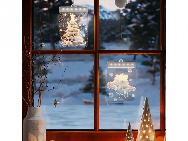 Décoration de fenêtre LED de Noël