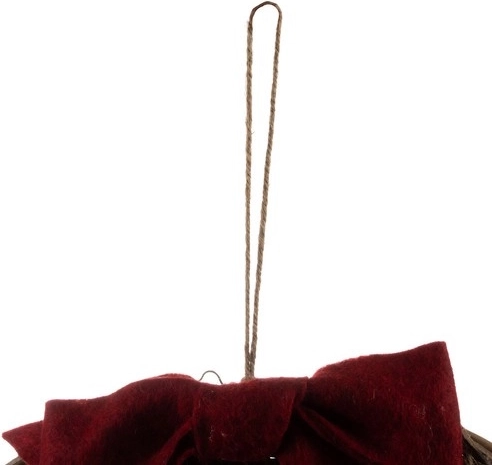 Accrochage pratique avec nœud décoratif