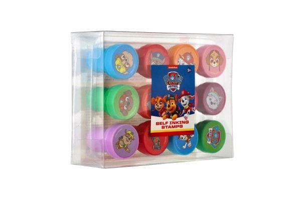 Tampons auto-encreurs 12 pcs en plastique Pat' Patrouille dans blister 12x9cm 10 pcs en boîte
