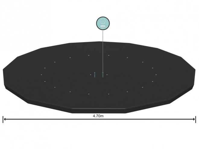 Bâche de couverture Bestway pour piscine 457 cm