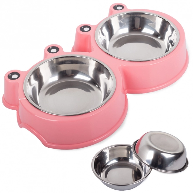 Double bol pour chiens et chats 300ml