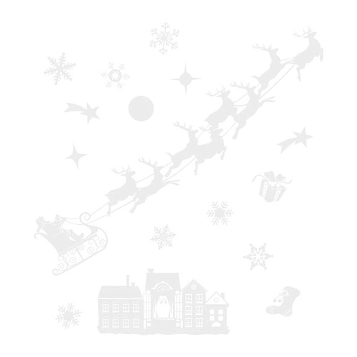 Ruhhy Autocollants de Noël pour fenêtre 22305