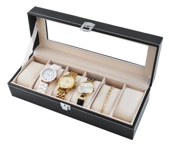 Organisateur de montres 6 compartiments