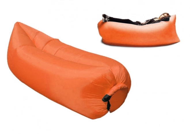 Canapé gonflable extensible Lazybag orange
