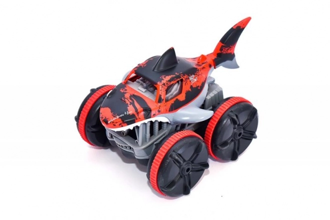 Voiture amphibie requin rouge