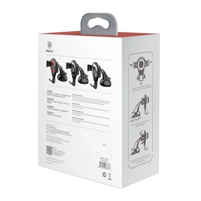Support de téléphone pour voiture Baseus Osculum rouge