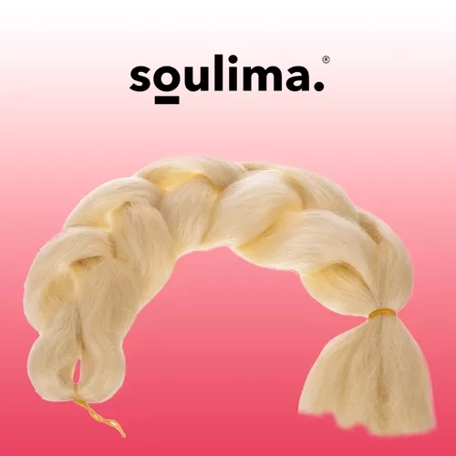 Cheveux synthétiques tresses blondes Soulima 23556