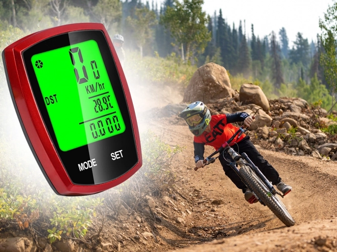 Compteur de vitesse sans fil et étanche avec écran LCD pour vélo