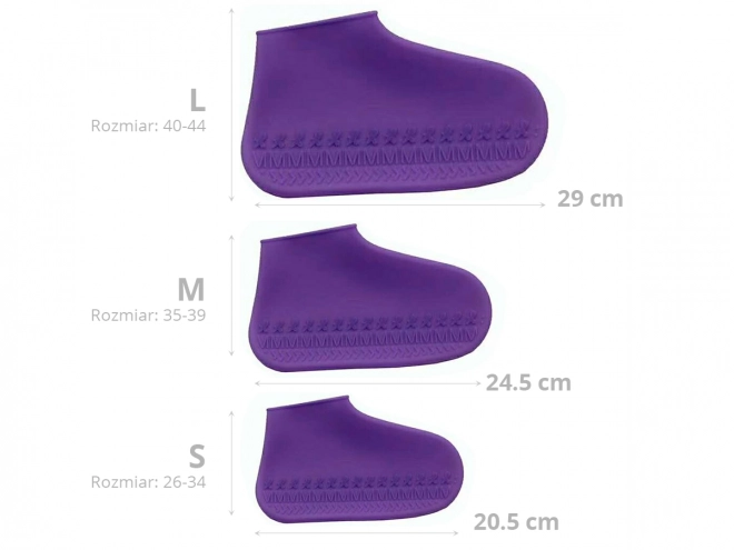 Protège-chaussures imperméables en caoutchouc taille "35-39" - blanc