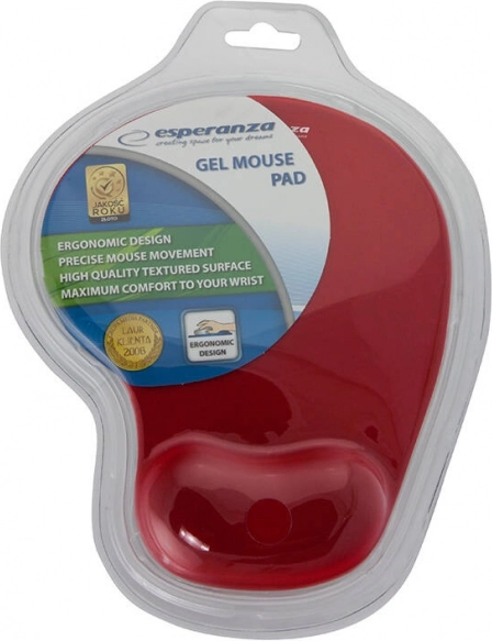 Tapis de souris en gel Esperanza rouge