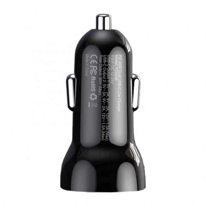 Chargeur de voiture double Choetech 40W avec 2x ports USB-C