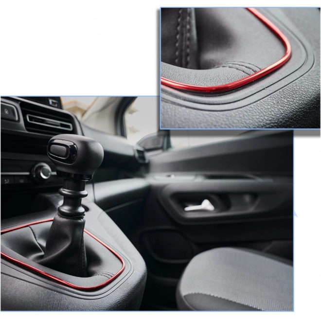 Décoration intérieure de voiture 5m rouge