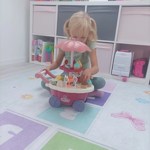 Glacier pour enfants - chariot sur roulettes avec accessoires