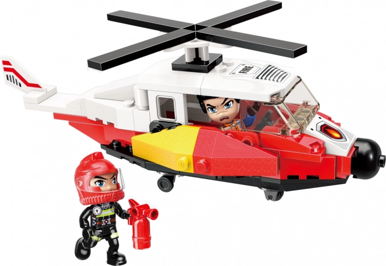 Hélicoptère de sauvetage avec fonctionnalités