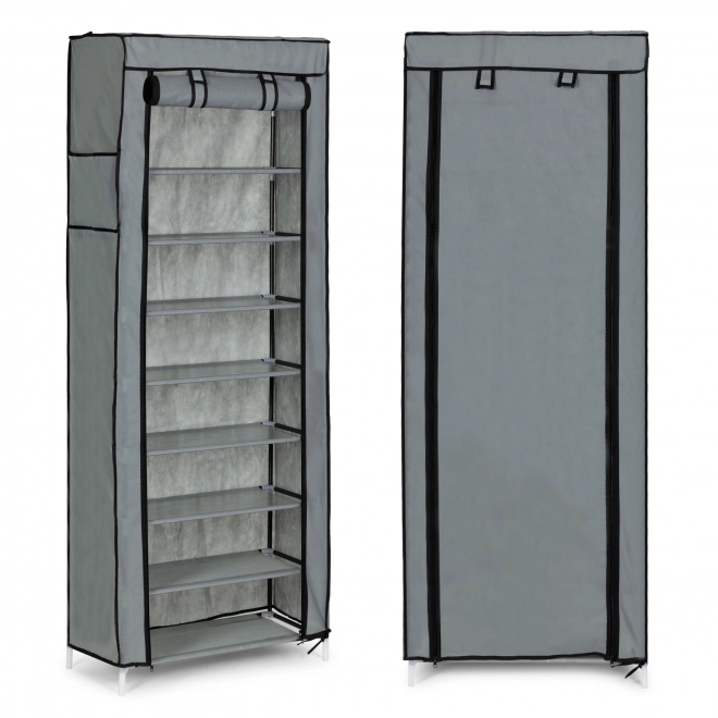 Armoire textile avec étagères pour vêtements et chaussures