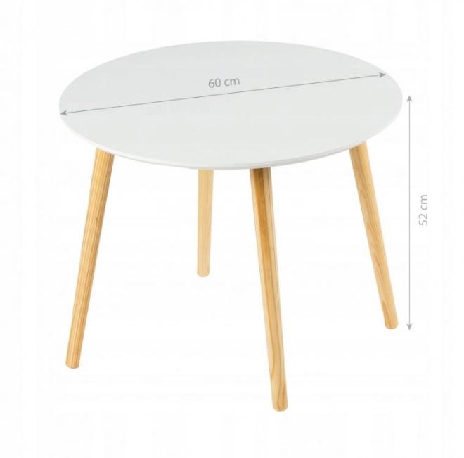 Table basse scandinave moderne, 60 cm
