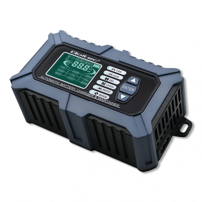 Chargeur intelligent à microprocesseur avec testeur de batterie et fonction de réparation 12V | 6A | LCD | Chargeur de batterie AGM LiFePO4 GEL
