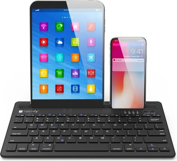 Support intégré pour tablette et smartphone