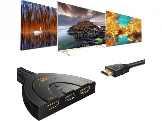 Commutateur HDMI 3 ports 4K
