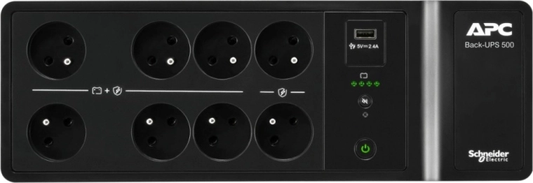 Huit prises et alimentation assurée