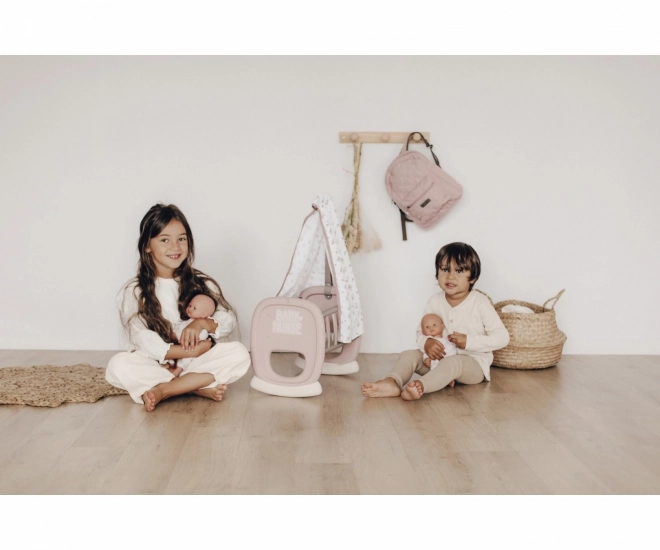 Berceau Smoby Baby Nurse avec baldaquin pour poupées