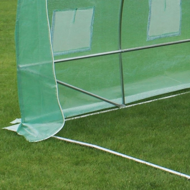 Tunnel de jardin en bâche 4x2,5x2m 10m² vert