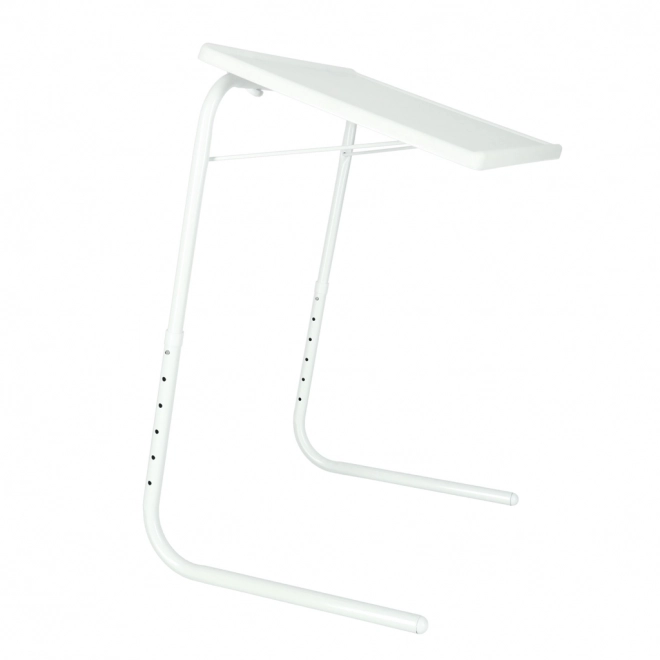 Table d'appoint pliable blanche pour ordinateur portable