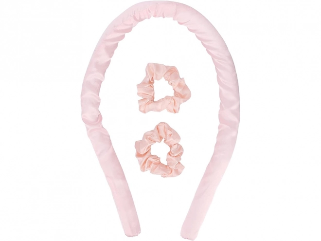 Rouleau rose sans chaleur pour ondulation des cheveux
