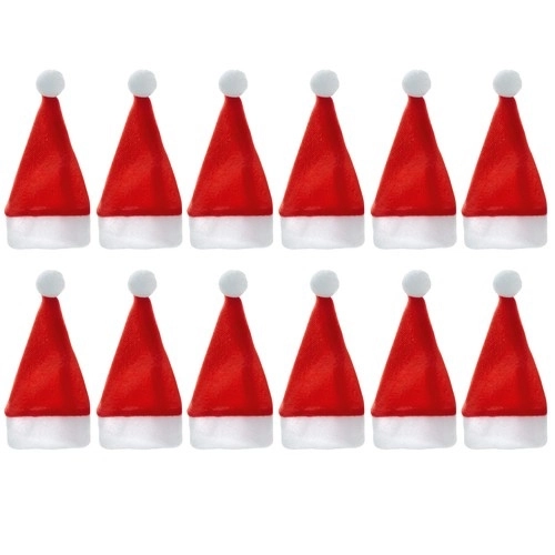 Étui à couverts - Chapeaux de Papa Noël, 12 pièces. Ruhhy 22303