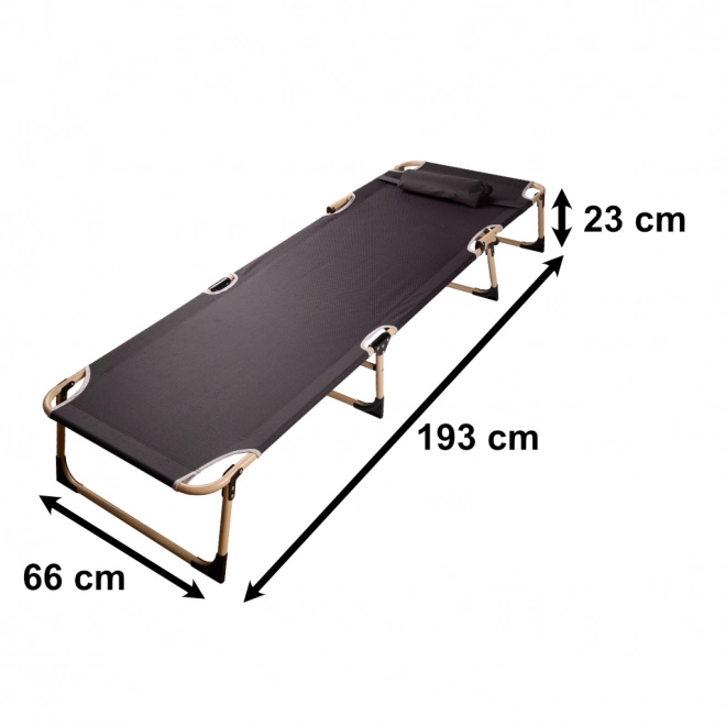 Lit de camp pliant Canada 193 cm gris foncé
