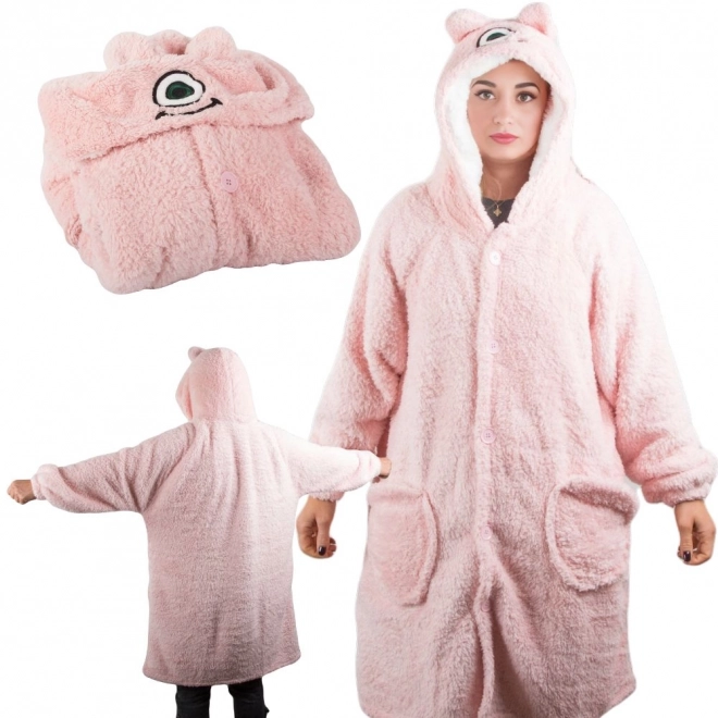 Chaud et doux sweat-shirt couverture oversize avec capuche