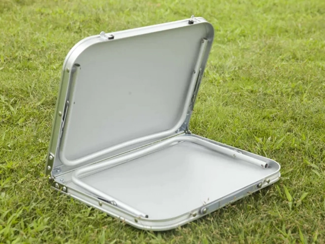 Table de camping pliable pour tente