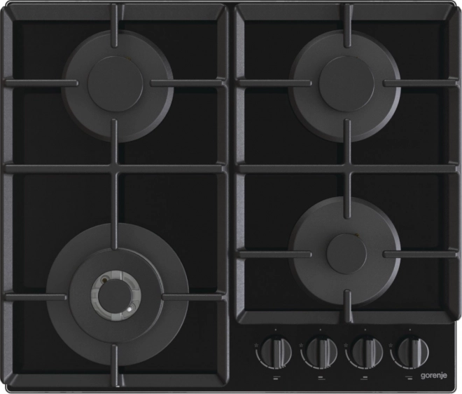Table de cuisson à gaz encastrable en verre avec brûleur wok