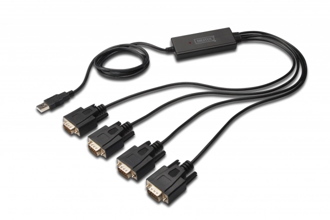 Adaptateur USB pour 4x RS232 avec câble 1,5m
