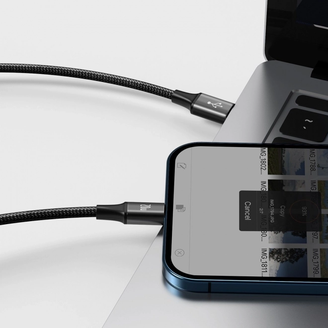 Câble de charge Baseus 3 en 1, 20W, noir, 1,5 m