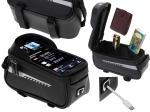 Sac de vélo étanche pour guidon avec support pour téléphone