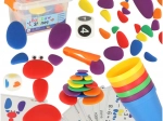 Galets colorés Montessori créatifs 65 pcs