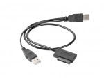 Adaptateur USB avec alimentation sur câble -> SATA Slim SSD (13 broches)