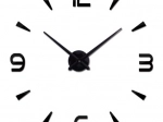 Horloge murale adhésive DIY grande 80-120 cm noire