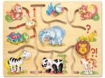 Labyrinthe moteur en bois avec animaux Bino