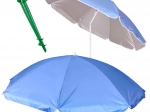 Parasol de plage et de jardin avec protection UV 150 cm, bleu