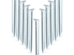 Piquets de tente métalliques 23 cm – lot de 10 pièces
