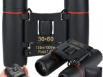 Jumelles compactes 12×26 avec étui, antidérapantes, pliables
