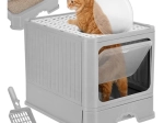 Toilette pour chat couverte avec tiroir et pelle Purlov 50 × 36 × 38 cm